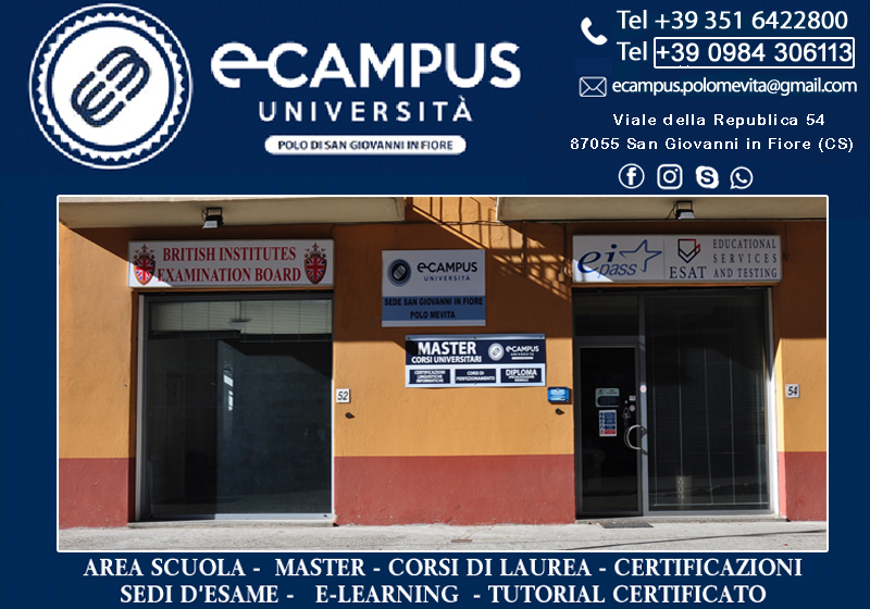 E- CAMPUS POLO  MEVITA San Giovanni in Fiore